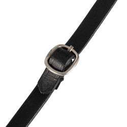 Leren Equestro-hoofdstel met strass voor speelgoedpaard Zwart