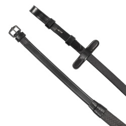 Equestro gebogen hoofdstel met voorgevormde voorkant Zwart