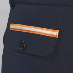 Broek F&C Saint Malo Junior Marine / oranje Blauw