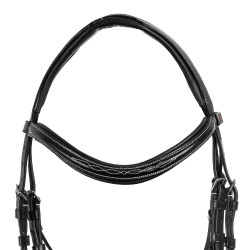 Mexicaans hoofdstel Supreme met anatomische neusriem Zwart