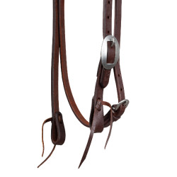 Pool’s eenoorhoofdstel met keelriem Geolied