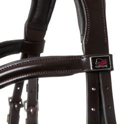 Supreme hoofdstel met gebogen anatomische neusriem Donkerbruin