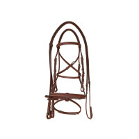 Supreme hoofdstel met teugels en contrasterende stiksels Bruin Supreme hoofdstel met teugels en contrasterende stiksels Bruin