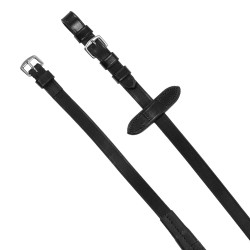 Supreme Hemelite dressuurhoofdstel met rubberen teugels Zwart