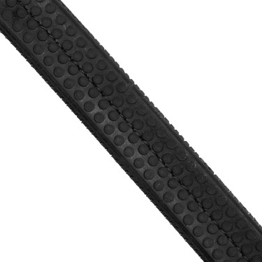 Supreme Hemelite dressuurhoofdstel met rubberen teugels Zwart