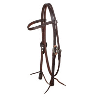 Western hoofdstel Lakota met decoratieve zilveren gespen Geolied