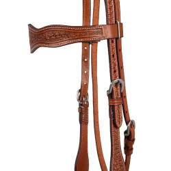 Western hoofdstel McBryan basket tooling Geolied