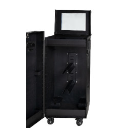 Zadelkast Equestro zwart materiaal 65×62×138 cm Zwart F026