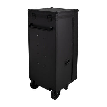 Zadelkast Equestro zwart materiaal 65×62×138 cm Zwart F026