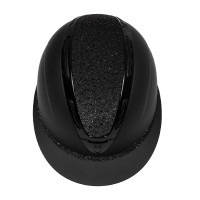 Dameshelm Equestro Apocalypse mat schalen met strass EN 1384-2023 Zwart / zwart Dameshelm Equestro Apocalypse mat schalen met strass EN 1384-2023 Zwart / zwart