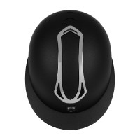 Dameshelm Equestro met brede klep, EN 1384-2023 goedgekeurd Zwart / gunmetal