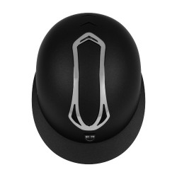 Dameshelm Equestro met brede klep, EN 1384-2023 goedgekeurd Zwart / gunmetal