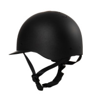 Dameshelm Equestro met brede klep, EN 1384-2023 goedgekeurd Zwart / gunmetal