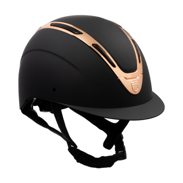 Unisex helm Equestro Apocalypse matte schaal EN 1384-2023 Zwart / roségoud