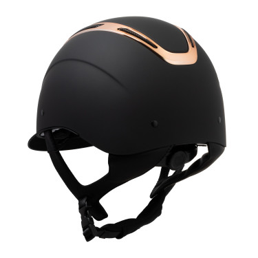 Unisex helm Equestro Apocalypse matte schaal EN 1384-2023 Zwart / roségoud