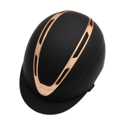 Unisex helm Equestro Apocalypse matte schaal EN 1384-2023 Zwart / roségoud
