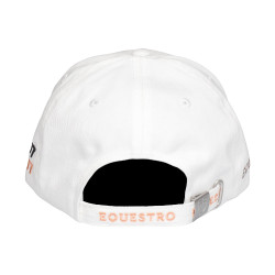 Damespet Equestro met strasslogo Wit