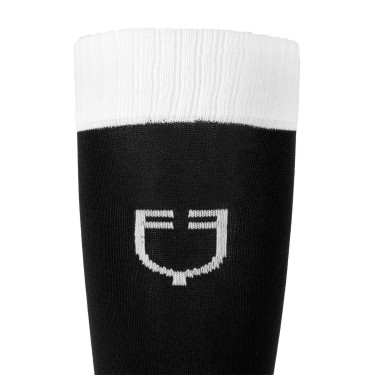 Uniseks Equestro Basic sokken van technische stof Zwart / wit