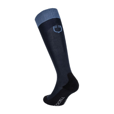 Uniseks Equestro Basic sokken van technische stof Marine blazer / berling zee Blauw Uniseks Equestro Basic sokken van technische stof Marine blazer / berling zee Blauw