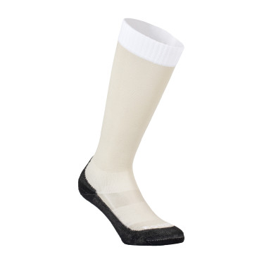 Uniseks Equestro Basic sokken van technische stof Oxford tan / wit Beige Uniseks Equestro Basic sokken van technische stof Oxford tan / wit Beige