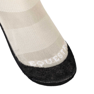 Uniseks Equestro Basic sokken van technische stof Oxford tan / wit Beige Uniseks Equestro Basic sokken van technische stof Oxford tan / wit Beige