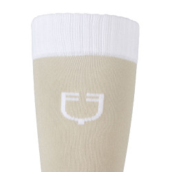 Uniseks Equestro Basic sokken van technische stof Oxford tan / wit Beige Uniseks Equestro Basic sokken van technische stof Oxford tan / wit Beige