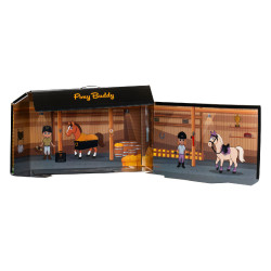 Paardenspeeltje Equestro 48×33 cm Bruin / wit