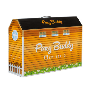 Paardenspeeltje Equestro 48×33 cm Bruin / wit