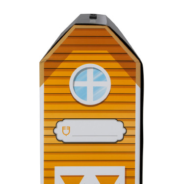 Paardenspeeltje Equestro 48×33 cm Bruin / wit