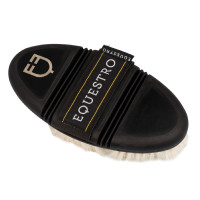 Equestro flexibele verzorgingsborstel met zachte haren Natuurlijk Bruin Equestro flexibele verzorgingsborstel met zachte haren Natuurlijk Bruin