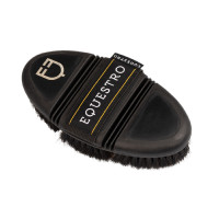 Flexibele natuurlijke zachte borstel Equestro Zwart Flexibele natuurlijke zachte borstel Equestro Zwart