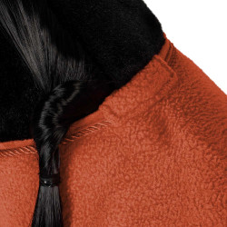 Equestro fleece deken voor speelgoedpaard Baksteenrood