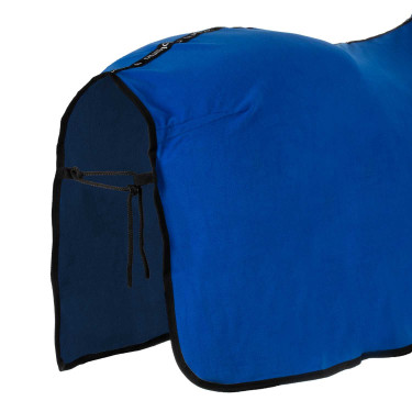 Equestro x FISE fleece deken met voorsluiting Blauw van Savoye Equestro x FISE fleece deken met voorsluiting Blauw van Savoye
