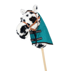 Deken voor hobby horse Equestro Donkercyaan