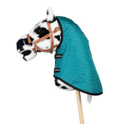 Deken voor hobby horse Equestro Donkercyaan