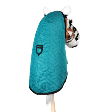 Deken voor hobby horse Equestro Donkercyaan