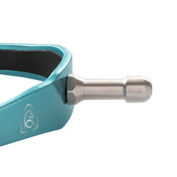 Acavallo Arena Aluplus 2.0 sporen met strass Lichtblauw