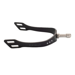 Acavallo Arena Aluplus 2.0 sporen met strass Totaal zwart