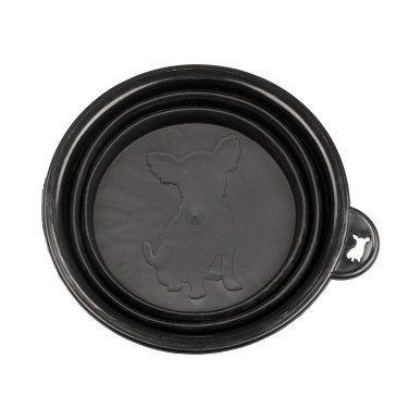 Opvouwbare voerbak voor kleine honden Supreme Zwart