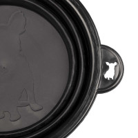 Opvouwbare voerbak voor kleine honden Supreme Zwart
