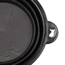 Opvouwbare voerbak voor kleine honden Supreme Zwart