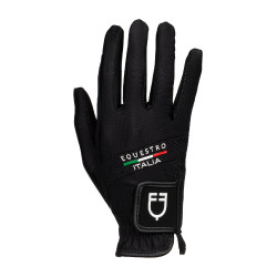 Handschoenen van technische stof Equestro X FISE Zwart Handschoenen van technische stof Equestro X FISE Zwart