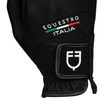 Handschoenen van technische stof Equestro X FISE Zwart