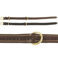 Gevlochten hondenhalsband 50-65cm Chetak Bruin