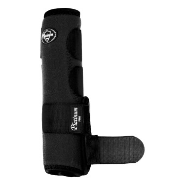 Achterste western peesbeschermers Platinum Pro Star Anatomic Zwart