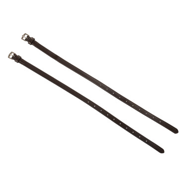 Equestro sporenriempje van leer Donkerbruin