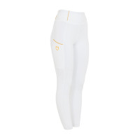 Dameslegging Equestro lichtgewicht slim fit Wit