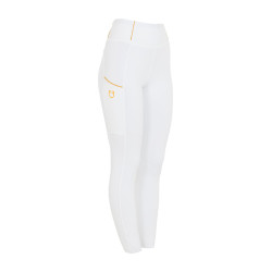Dameslegging Equestro lichtgewicht slim fit Wit