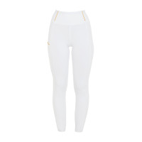 Dameslegging Equestro lichtgewicht slim fit Wit
