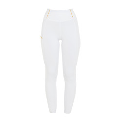 Dameslegging Equestro lichtgewicht slim fit Wit